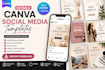 provide editable canva social media templates for instagram