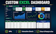 create an interactive excel dashboard with KPI and charts