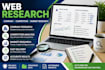 do accurate web research and company research