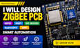 design zigbee pcb, esp32, mqtt, iot devices, bluetooth, wifi, smart automation