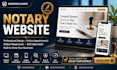 design a professional notary public website in wordpress