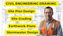 design site grading plan, site plan, erosion plan, drainage plan, utility plan