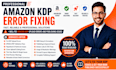 fix amazon KDP upload errors and publishing issues