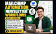 setup webflow email marketing mailchimp automation newsletter workflow