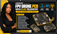 develop fpv drone pcb with elrs telemetry stm32 firmware and rf module
