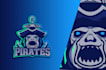 create a premium pirate captain logo design