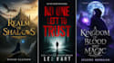 fantasy book cover design, thriller book cover
