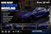 create game ready 3d car models, 3d vehicle assets for unity and unreal engine