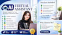 do ai virtual assistant, chatgpt, data entry and web research