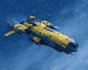 illustrate a sci fi spaceship design