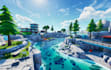 design roblox game map 2d environment design