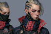 cyberpunk female character desing