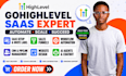 setup gohighlevel saas, ghl workflow automation, CRM, funnel, white label
