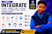 integrate slack asana jira clickup trello monday com linear github trello make