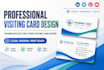 create a clean and modern business card design