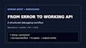 fix and debug spring boot java rest API and backend errors