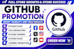 do organic github promotion to gain stars fork repo traffic