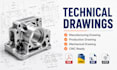create professional technical drawings for manufacturing and production