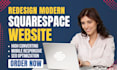 build squarespace website redesign or design squaresapce website development