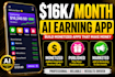 develop and market ai earning app for passive income