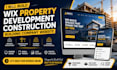 build wix property development construction building company website