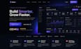 design a futuristic ai startup website and saas landing page