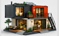 make custom lego tiny house, container home and modern modular architecture moc