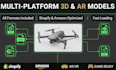 create 3d product glb, gltf, usdz for shopify amazon ar vr