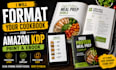 format your cookbook for amazon KDP print and ebook