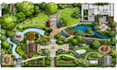 design professional landscape design, site plan, garden and backyard layout