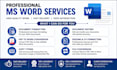 professionally edit, format, and redesign word documents