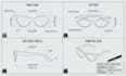convert sunglasses sketches into 2d technical drawings and cad models
