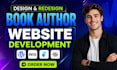 design author website, ebook website, book author website, author landing page
