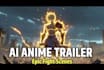 create cinematic ai anime fight scene trailer