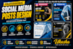 design professional social media posts, ads