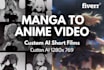 create ai anime manga video and short films