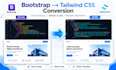 convert HTML CSS bootstrap to tailwind CSS