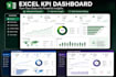 create interactive excel KPI dashboard for business