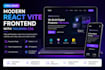 build modern react vite frontend with tailwind CSS
