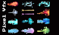 create custom pixel vfx, spell animation, rpg effects, pixel sprite sheet, godot