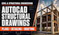 create civil engineering and structural drawings in autocad