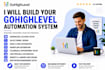 build  gohighlevel course funnel and membership site for educators