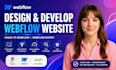design develop webflow website figma to webflow custom UI webflow expert