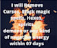 remove curse, hex, black magic and cast a protection spell