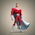 do a superhero comic cartoon character