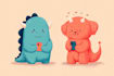 draw a cute and funny cartoon illustration