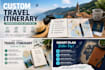 create a custom travel itinerary with maps, budget and local