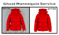 do clothing image editing, ghost mannequin, neck joint