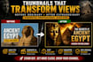 design cinematic documentary youtube thumbnails