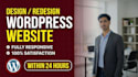 design a responsive wordpress website using elementor